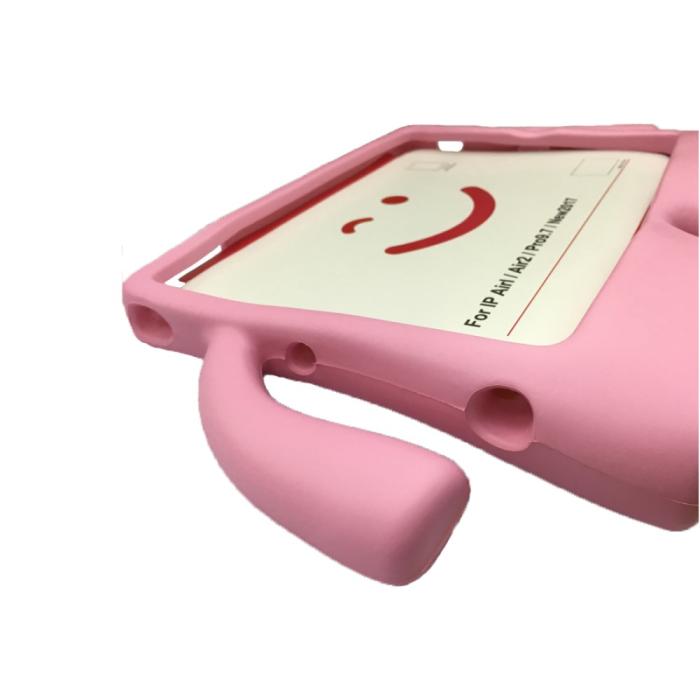 OEM - 3D Cartoon Fodral för Barn till iPad 9.7 2017/2018 / Air / Air 2 - Rosa