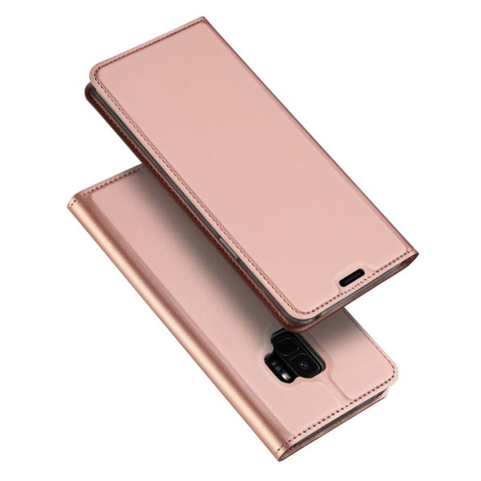 UTGATT4 - SiGN Skin Pro Plånboksfodral till Samsung Galaxy S10e - Roséguld