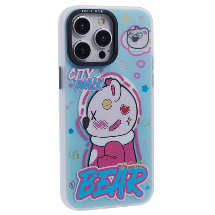 JAUCASE - JAUCASE iPhone 15 Pro Max Mobilskal MagSafe - City Walk Bear