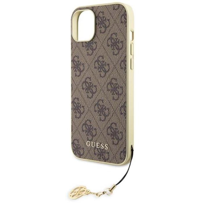 Guess - Guess iPhone 15 Plus Mobilskal Charms Collection - Brun