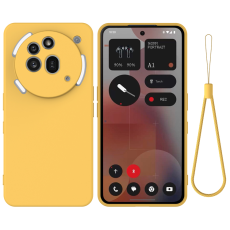 A-One Brand - Nothing Phone (3a) Pro Mobilskal Liquid Silikon med Handrem
