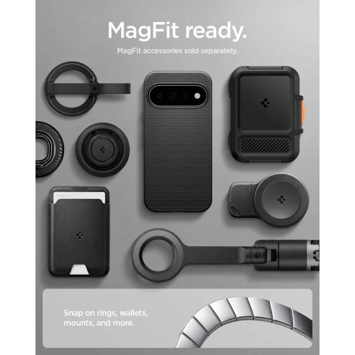 Spigen - Spigen Mobilskal För Google Pixel 11 Magsafe Liquid Air - Matt Svart