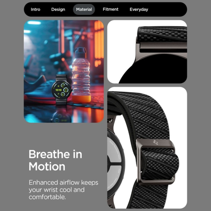 Spigen - Spigen Armband För Google Pixel Watch 41mm Fit X - Svart