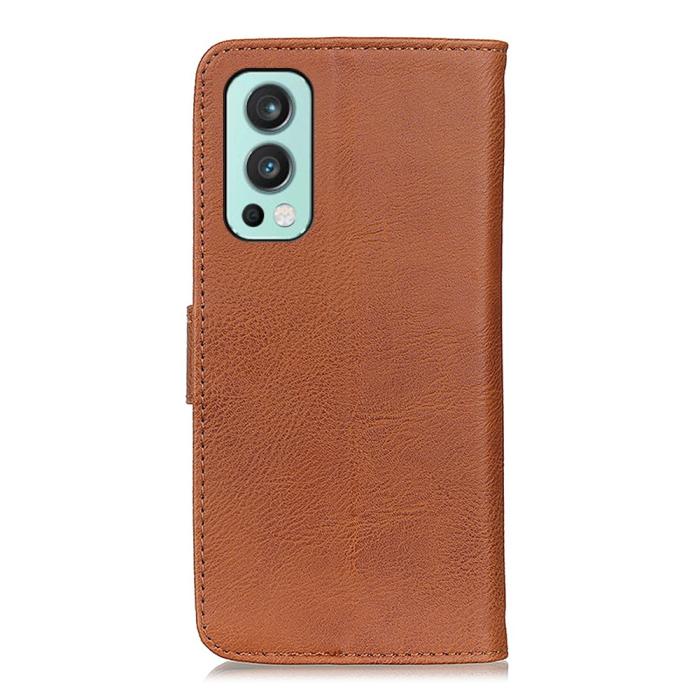 KHAZNEH - KHAZNEH Plånboksfodral OnePlus Nord 2 5G - Brun