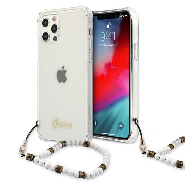 Guess Skal iPhone 12 & 12 Pro Vit Pearl - Transparent | 2353 | AlltMobil