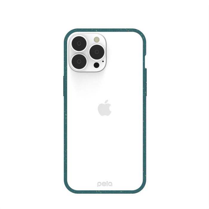 Pela - Pela Clear Miljövänligt Mobilskal iPhone 13 Pro Max - Grön