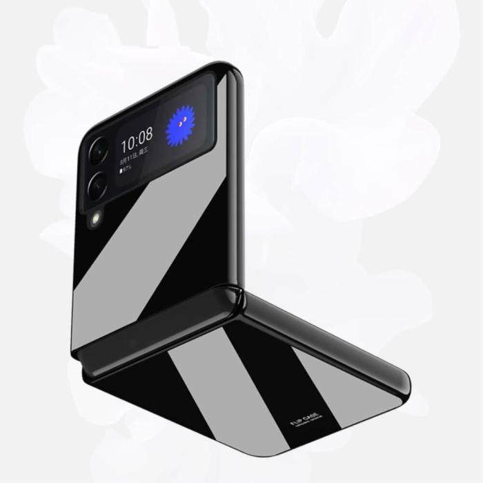 A-One Brand - Glossy Piano Mobilskal till Samsung Galaxy Z Flip 3 - Svart