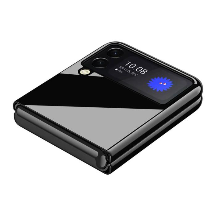 A-One Brand - Glossy Piano Mobilskal till Samsung Galaxy Z Flip 3 - Svart