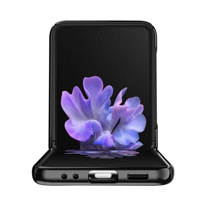 A-One Brand - Glossy Piano Mobilskal till Samsung Galaxy Z Flip 3 - Svart