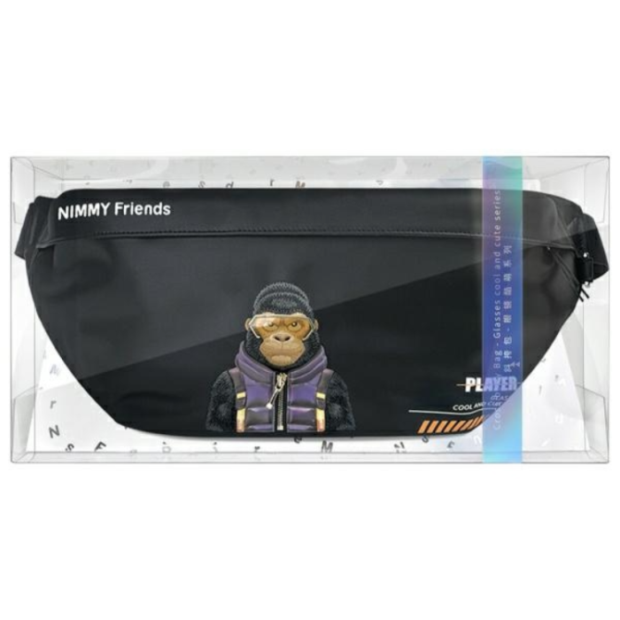 NIMMY - Nimmy Axelväska Crossbody Cool & Cute 2.0 Gorilla - Svart