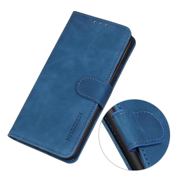 KHAZNEH - KHAZNEH Asus Zenfone 9 Plånboksfodral Retro Flip - Blå