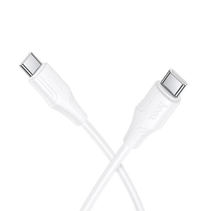 Hoco - HOCO USB-C till USB-C 60W Kabel 1m Silikon X124 - Vit