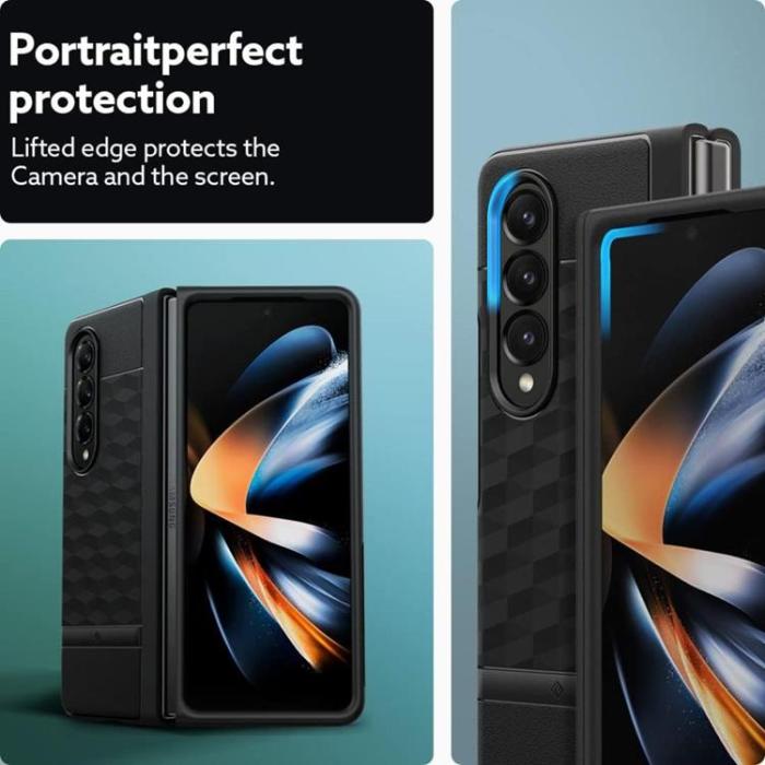 Spigen - Spigen Galaxy Z Fold 5 Mobilskal Slim Armor Pro - Grön