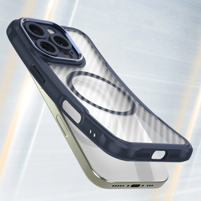 OEM - iPhone 16 Pro Max Mobilskal MagSafe Silikon Leading - Blå