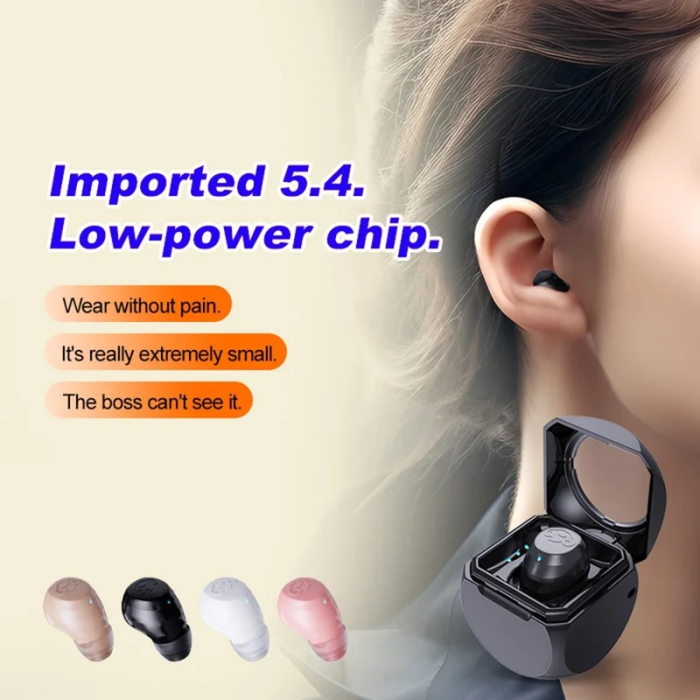 A-One Brand - Singel Mini Bluetooth In-Ear Trådlösa Hörlurar Q1 - Rosa