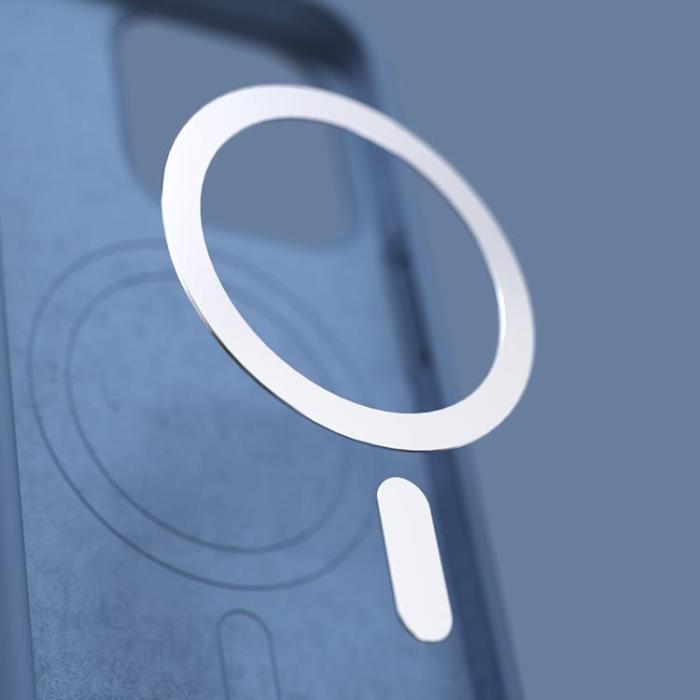 Etteri - Etteri iPhone 12/12 Pro Mobilskal MagSafe Silikon - Mörkblå
