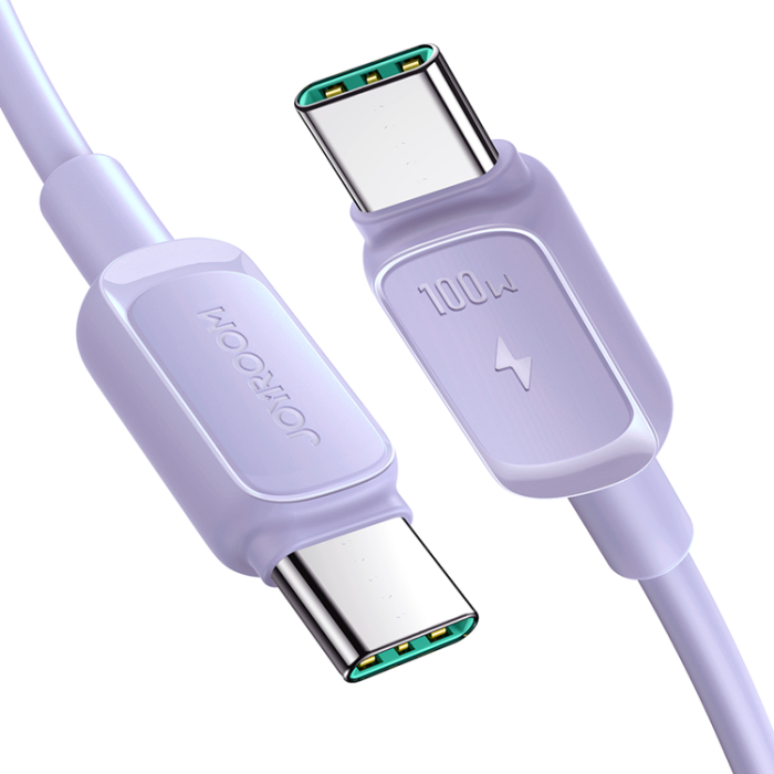 Joyroom - Joyroom USB-C till USB-C kabel 100W 1.2m - Lila