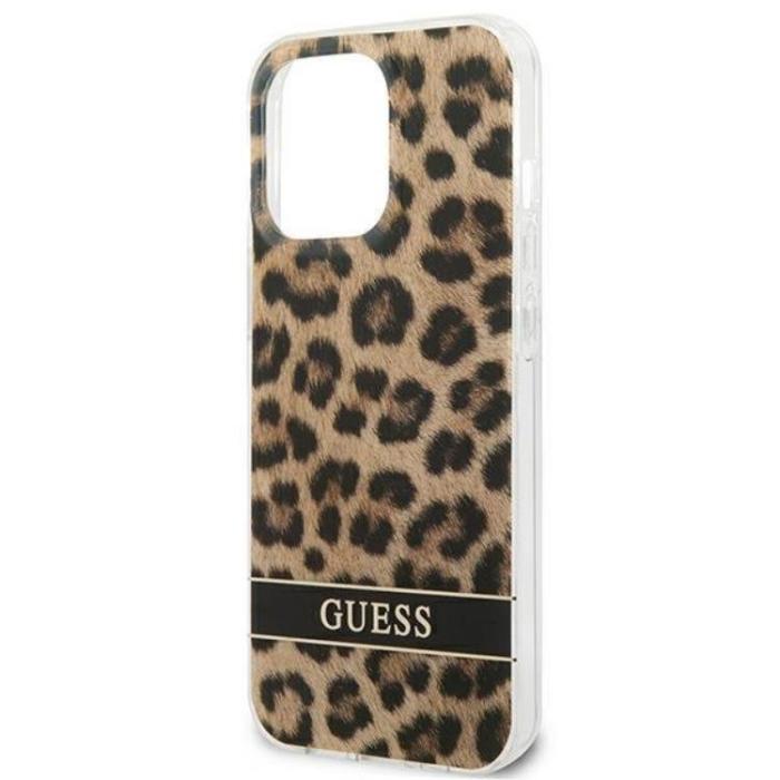 Guess - Guess iPhone 13 Pro Mobilskal Leopard - Brun