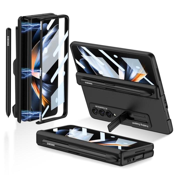 GKK - GKK Galaxy Z Fold 4 Skal Magnetic Kickstand - Svart
