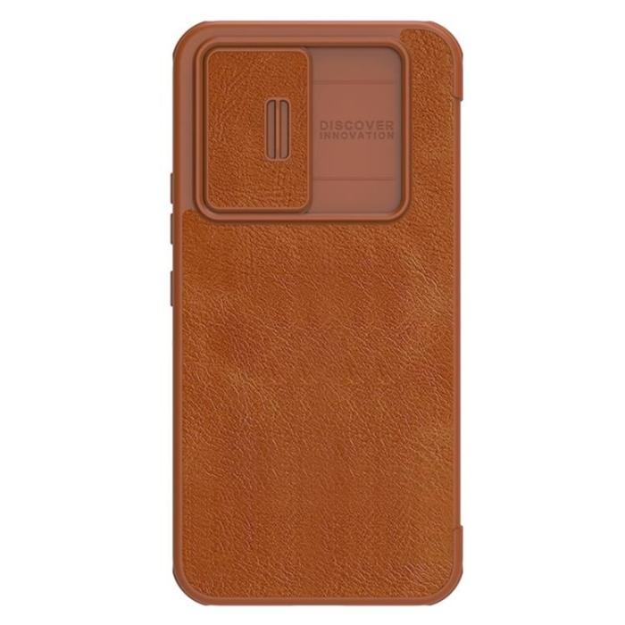 Nillkin - Nillkin Galaxy A54 5G Plånboksfodral Qin Läder Pro - Brun