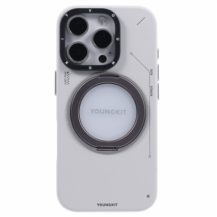 YOUNGKIT - YOUNGKIT iPhone 16 Pro Mobilskal MagSafe Roterande Kickstand