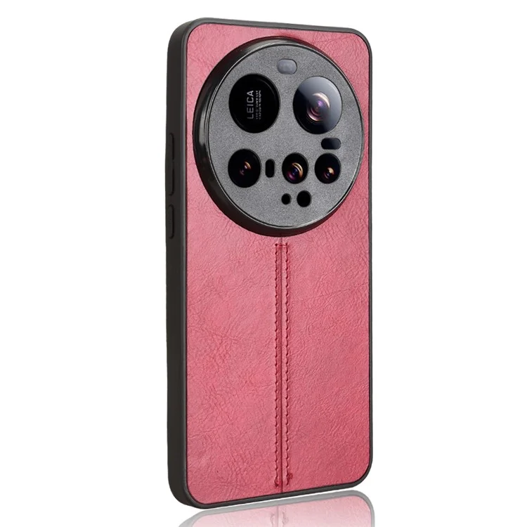 Xiaomi 15 Ultra Mobilskal Cowhide Lader Stitching Line - Röd | 2353 | AlltMobil