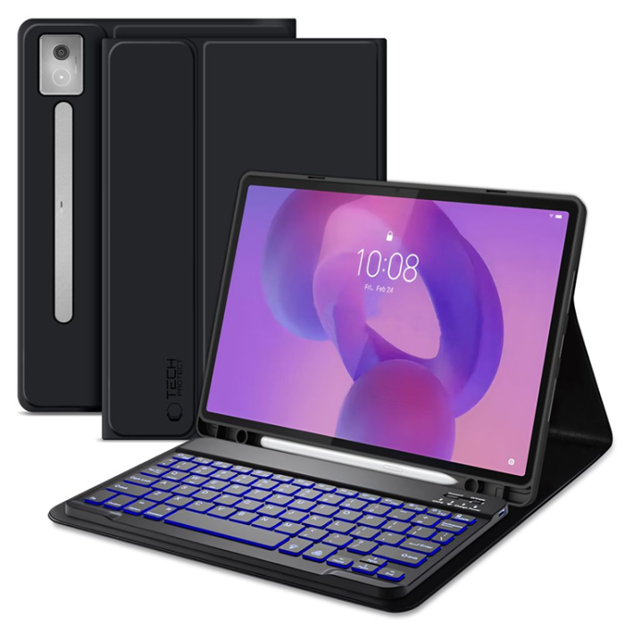 Tech-Protect - Tech-Protect Lenovo Idea Tab Pro Fodral med Tangentbord - Svart
