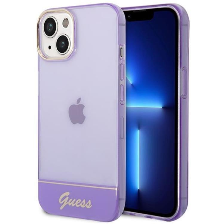 GUESS iPhone 14 Plus Skal Translucent - Lila | 2353 | AlltMobil