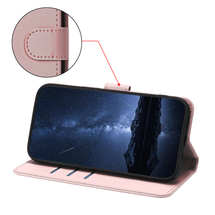 A-One Brand - iPhone 17 Air Plånboksfodral Anti Drop - Roséguld