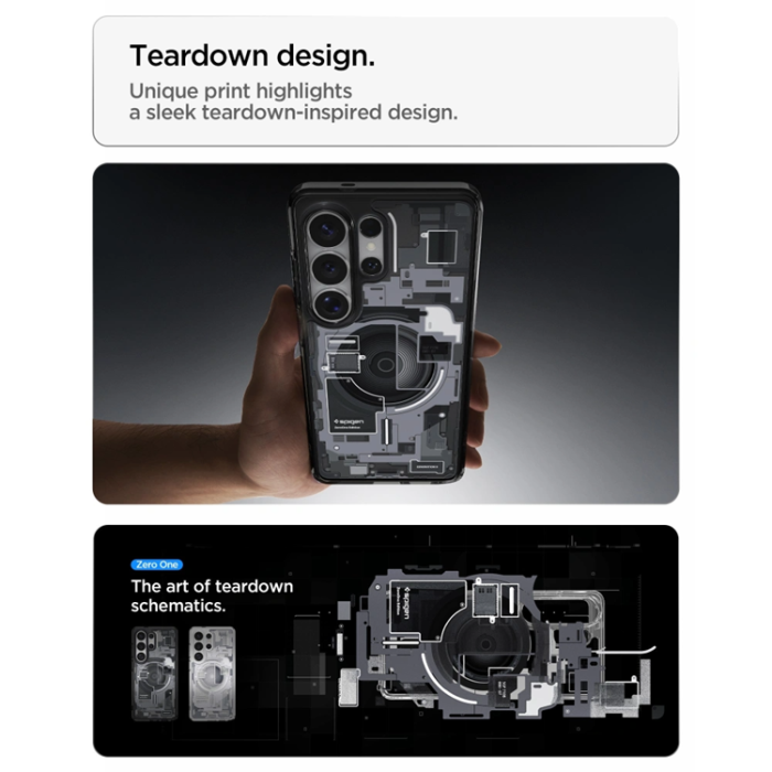 Spigen - Spigen Mobilskal För Galaxy S26 Ultra MagSafe Ultra Hybrid - Zero One Svart