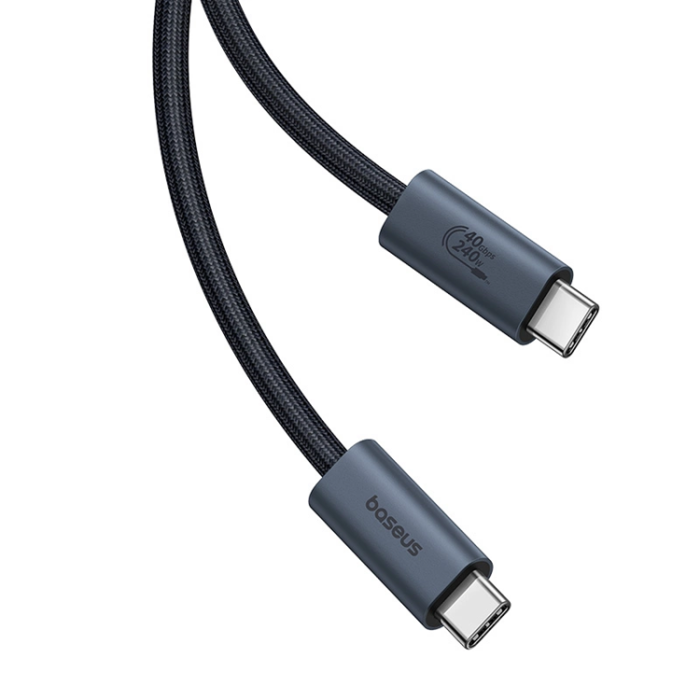 BASEUS - Baseus USB-C till USB-C kabel Snabb 240W 1m - Svart