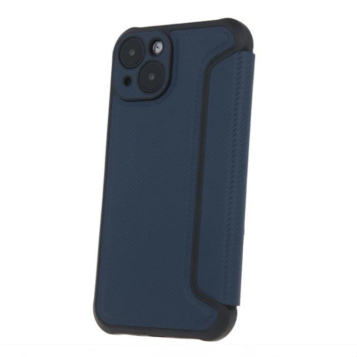 OEM - Galaxy S24 Plånboksfodral Smart Carbon - Blå