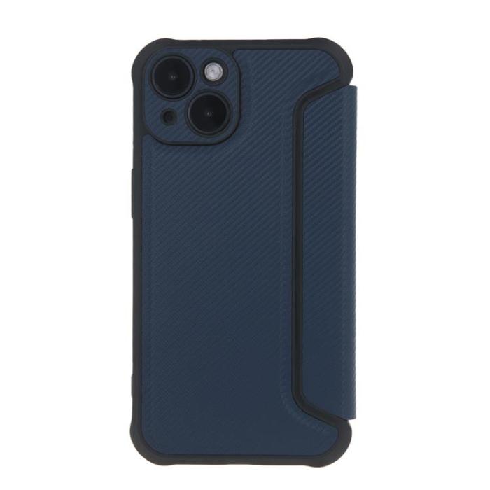 OEM - Galaxy S24 Plånboksfodral Smart Carbon - Blå