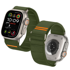 Tech-Protect - Tech Protec Apple Watch (44/45/46/49mm) Armband Nylon Slip - Khaki