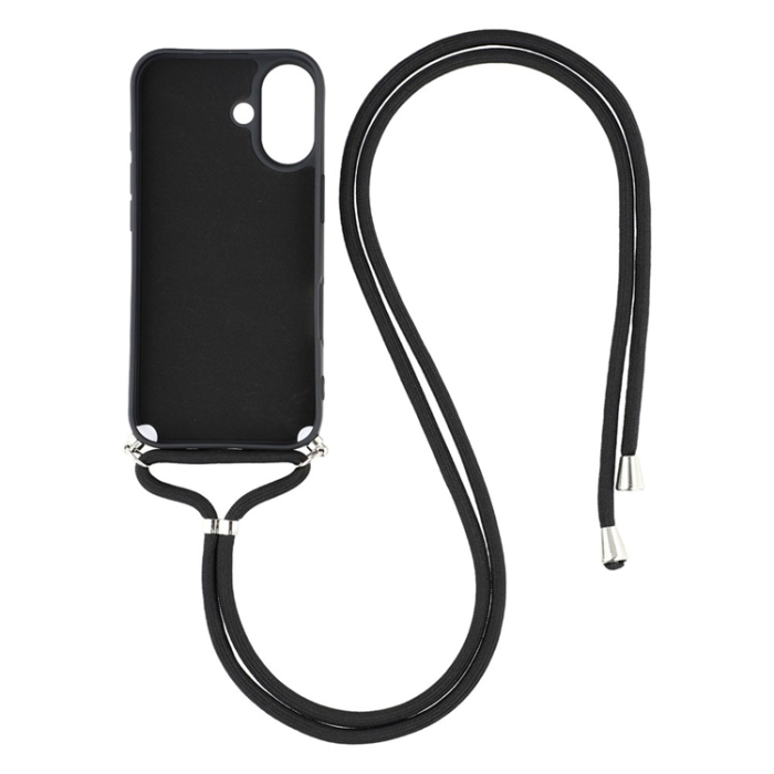 A-One Brand - iPhone 17 Mobilskal Med Axelrem - Svart