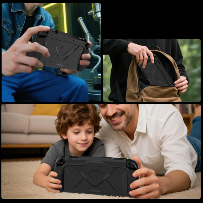 Tech-Protect - Tech Protect Nintendo Switch 2 Fodral Carbonox - Svart