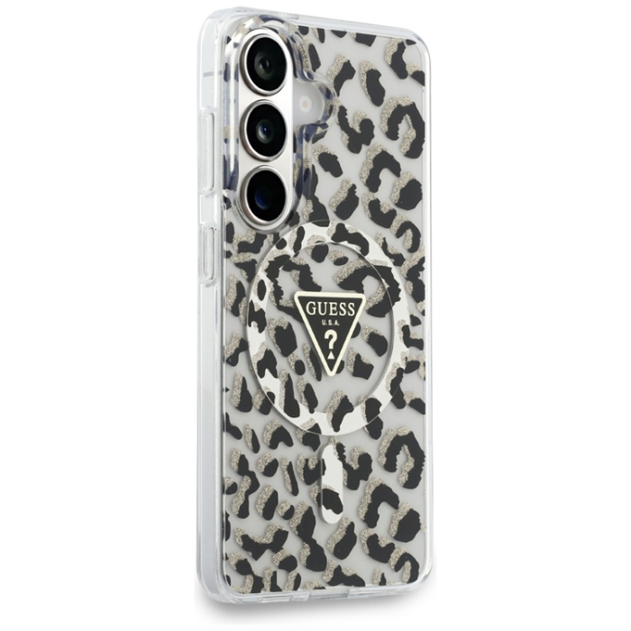 Guess - Guess Mobilskal För Galaxy S26 MagSafe IML Leopard Print Triangle