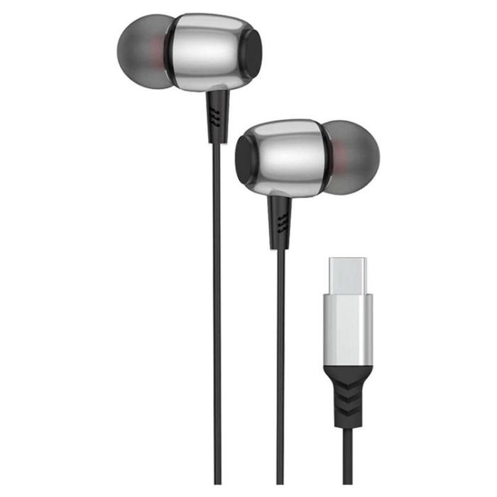 Blue Star - Blue Star Trådbunden Hörlurar USB-C Mikrofon M09C Svart