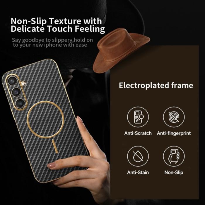 OEM - Mobilskal till Samsung Galaxy S26 Svart Texturerad TPU - Svart