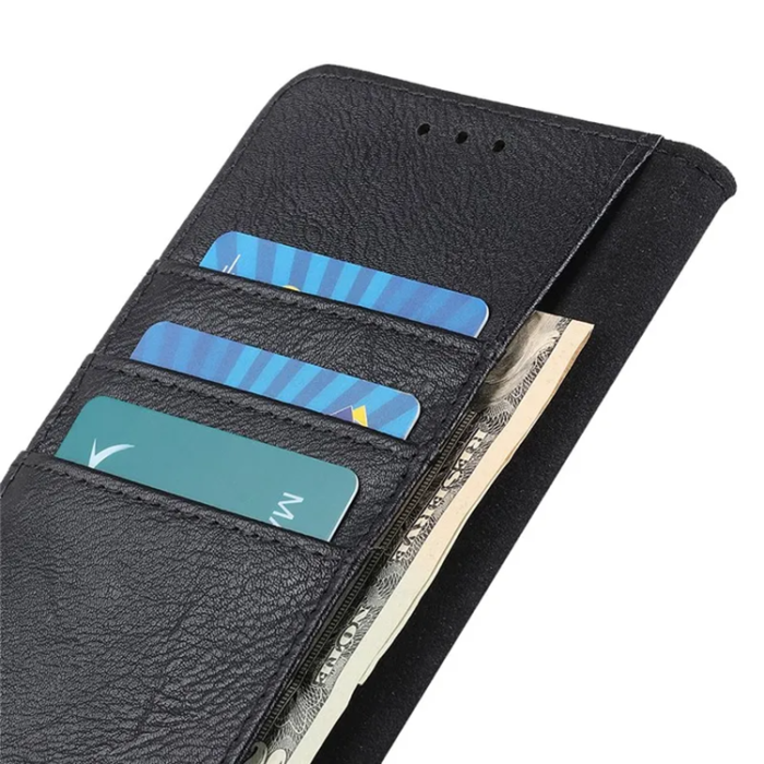 KHAZNEH - KHAZNEH Xiaomi 13 Plånboksfodral Cowhide - Svart