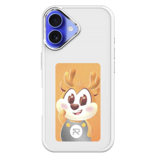 A-One Brand - iPhone 16 Plus Mobilskal NFC DIY Customized HD Smart E-Ink - Vit