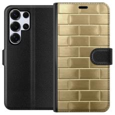 iSecrets - Pl&aring;nboksfodral till Samsung Galaxy S25 Ultra med Gyllene Murstenar