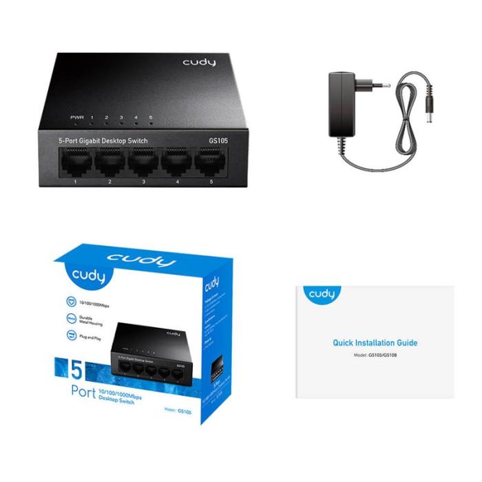 CUDY - CUDY Switch GS105 5-port Gigabit