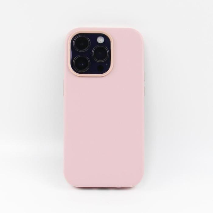 TelForceOne - Läderfodral till iPhone 13 Pro Max Ljusrosa Stöttåligt