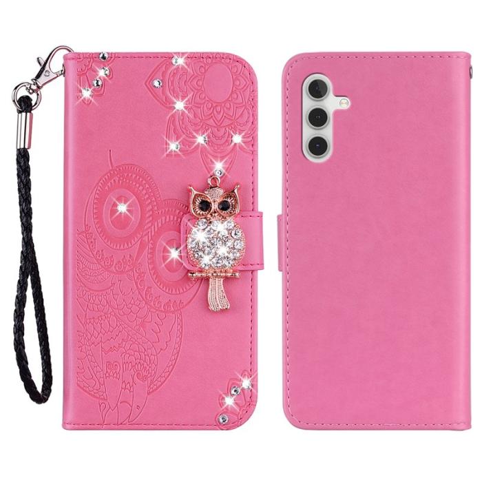 OEM - Plånboksfodral för Samsung Galaxy S26 Plus Konstläder med rem - Rosa