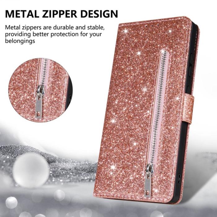 OEM - Mobilfodral för Samsung Galaxy S26 Plus Kickstand Konstläder - Roséguld