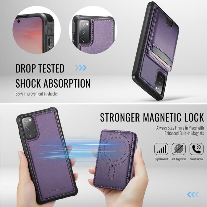 OEM - JEEHOOD Samsung Galaxy S20 FE Fodral Konstläder - Lila