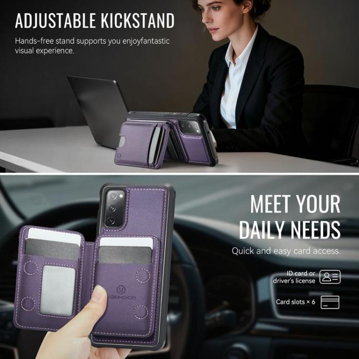 OEM - JEEHOOD Samsung Galaxy S20 FE Fodral Konstläder - Lila