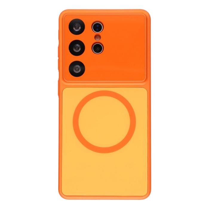 OEM - Mobilskal för Samsung Galaxy S26 Ultra Magnetiskt PC - Orange
