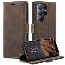 Caseme - CaseMe Pl&aring;nboksfodral f&ouml;r Samsung Galaxy S26 Ultra Konstl&auml;der St&auml;ll - Kaffe